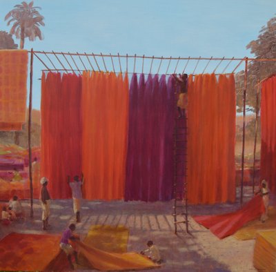 Textiles Drying by Lincoln Seligman